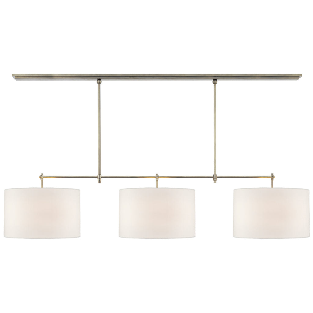 Visual Comfort Signature Canada - TOB 5005AN-L - Three Light Billiard Pendant - Bryant - Antique Nickel
