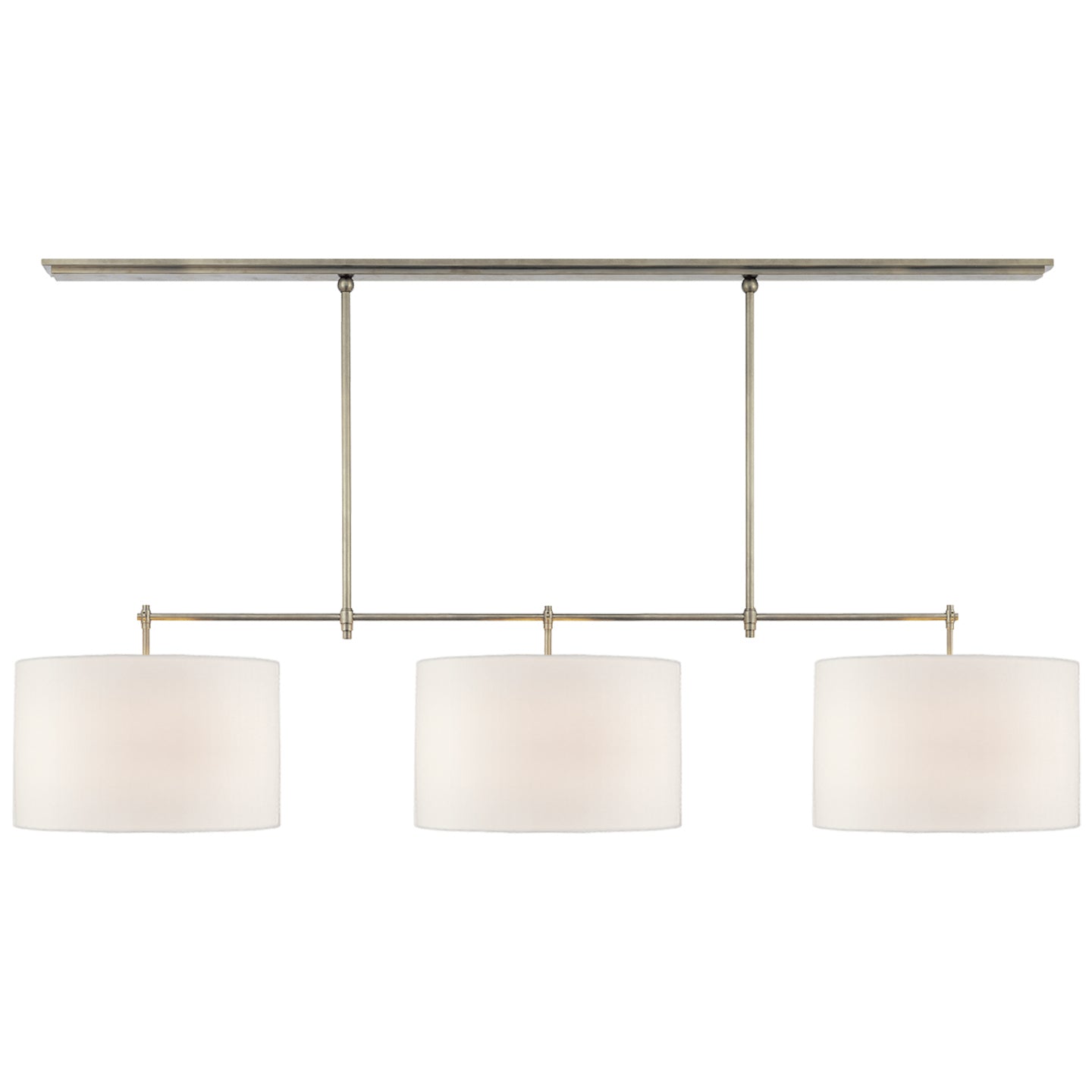 Visual Comfort Signature Canada - TOB 5005AN-L - Three Light Billiard Pendant - Bryant - Antique Nickel