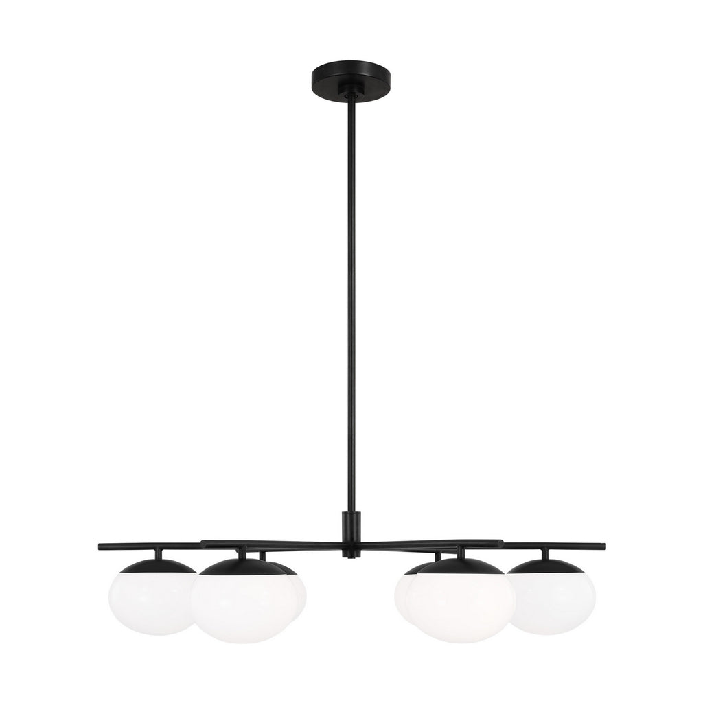 Visual Comfort Studio Canada - EC1246AI - Six Light Chandelier - Lune - Aged Iron