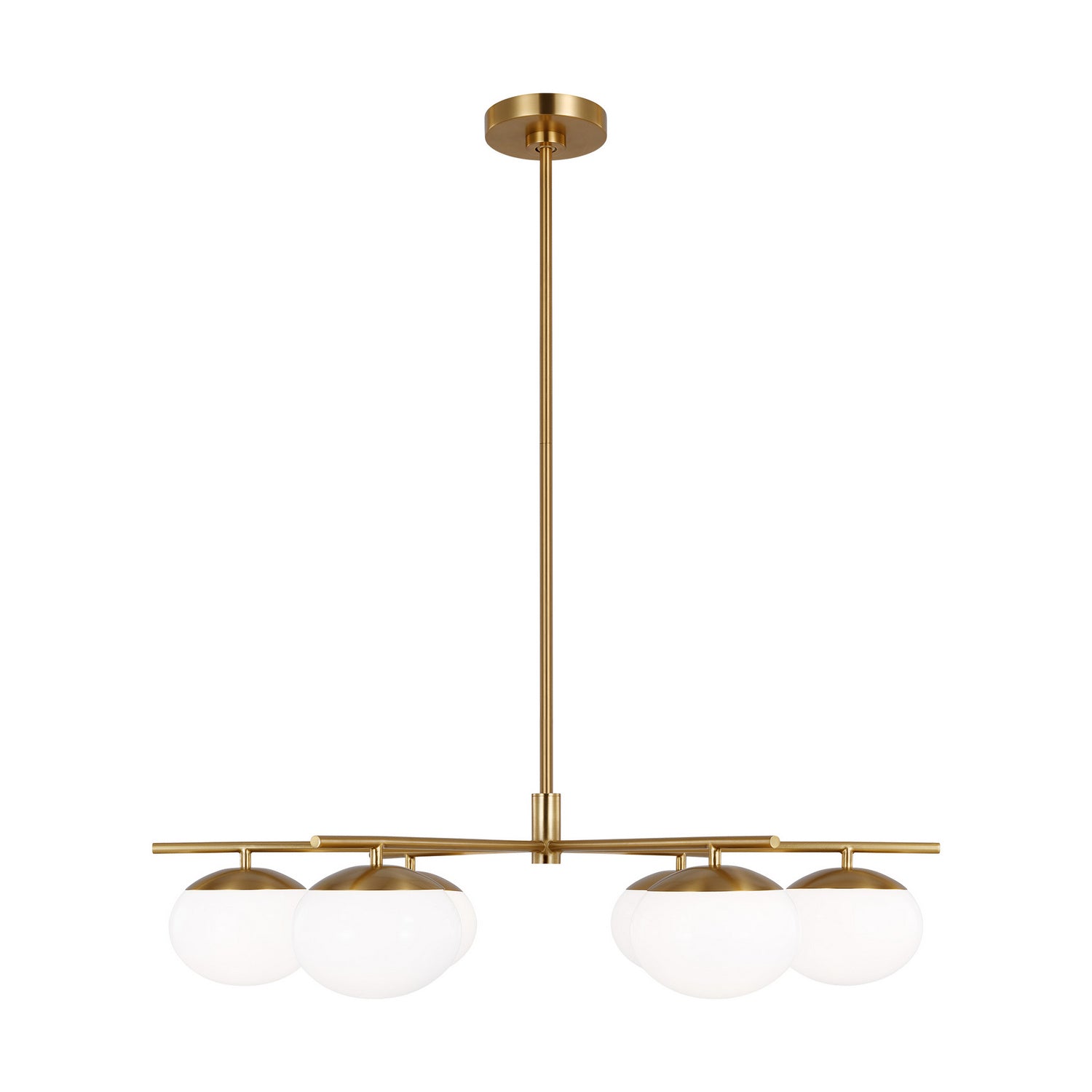 Visual Comfort Studio Canada - EC1246BBS - Six Light Chandelier - Lune - Burnished Brass
