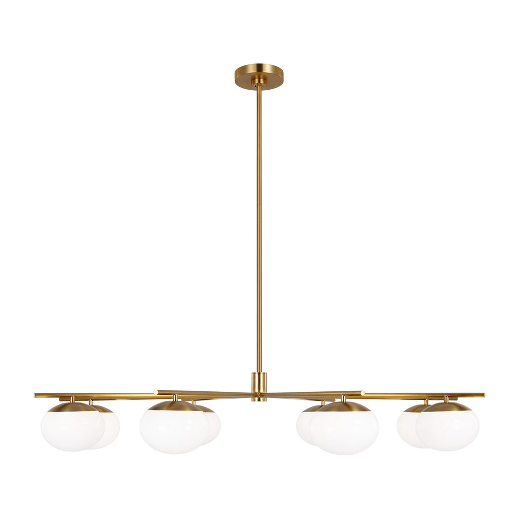 Visual Comfort Studio Canada - EC1258BBS - Eight Light Chandelier - Lune - Burnished Brass