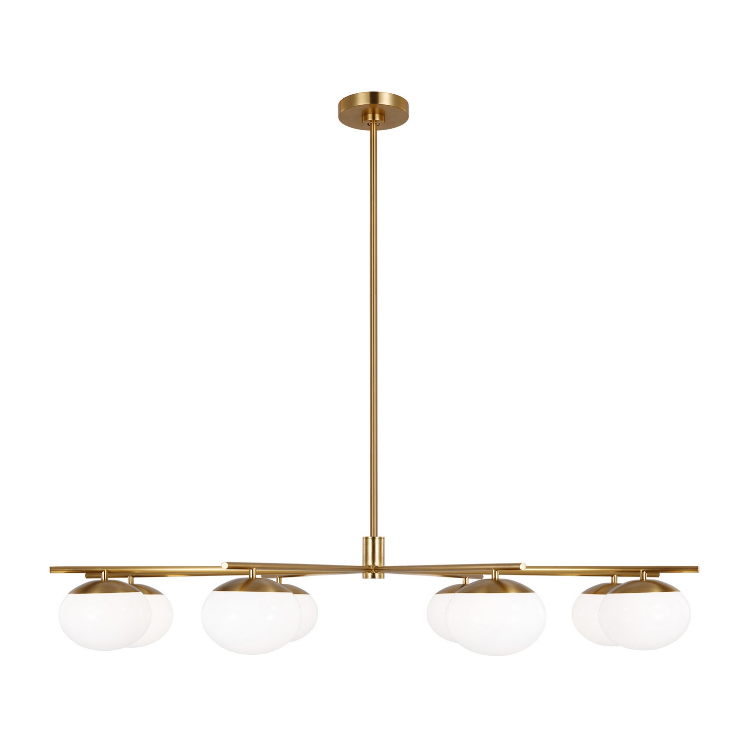 Visual Comfort Studio Canada - EC1258BBS - Eight Light Chandelier - Lune - Burnished Brass