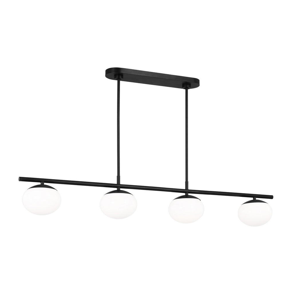Visual Comfort Studio Canada - EC1264AI - Four Light Linear Chandelier - Lune - Aged Iron