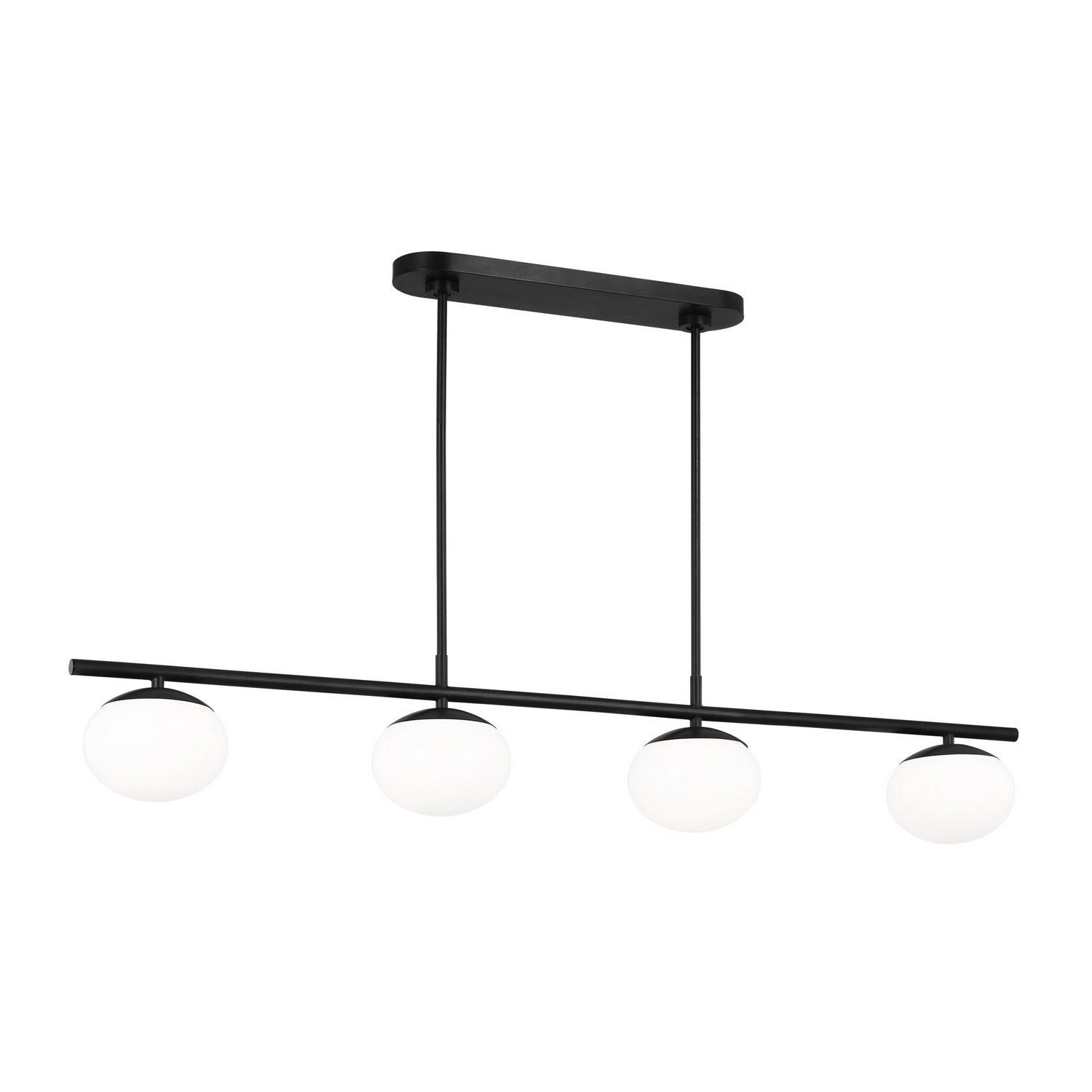 Visual Comfort Studio Canada - EC1264AI - Four Light Linear Chandelier - Lune - Aged Iron