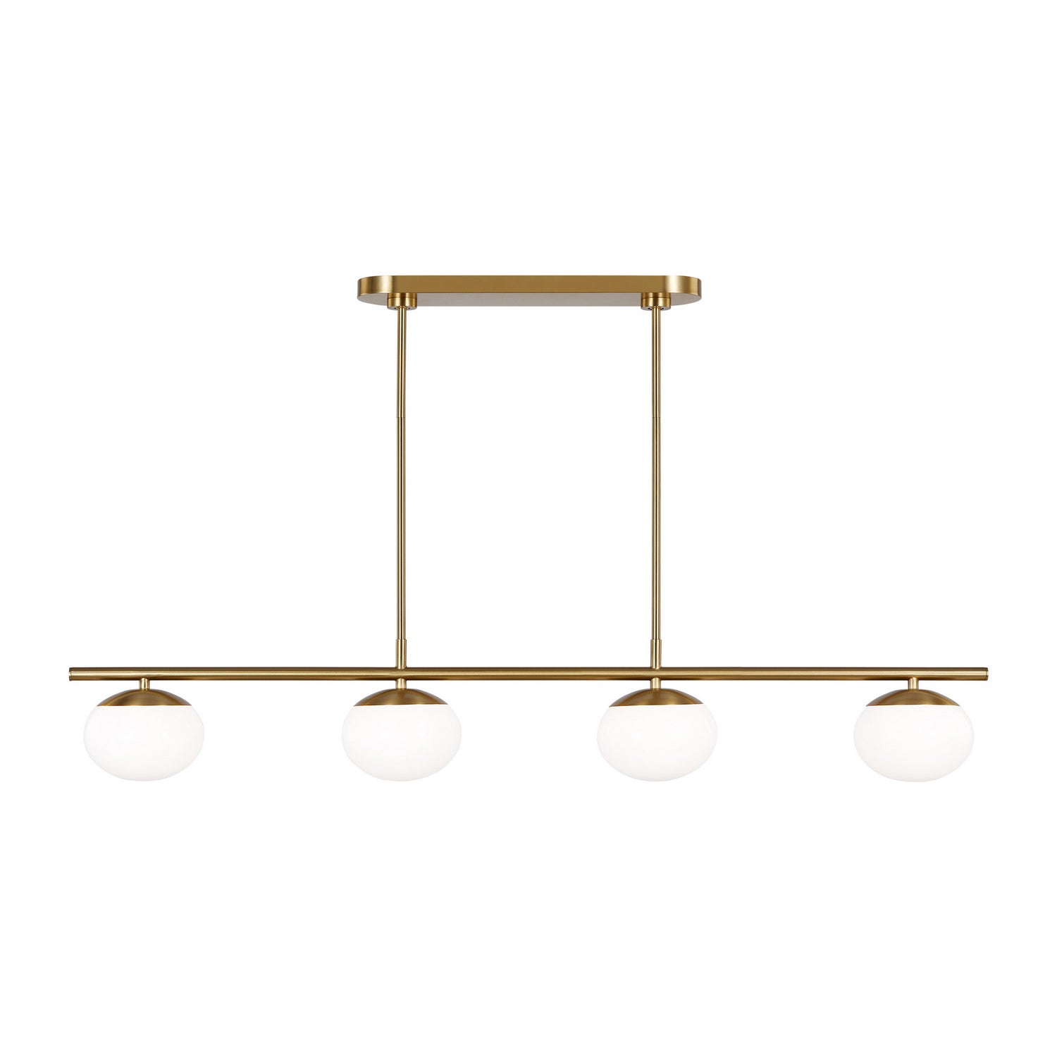 Visual Comfort Studio Canada - EC1264BBS - Four Light Linear Chandelier - Lune - Burnished Brass