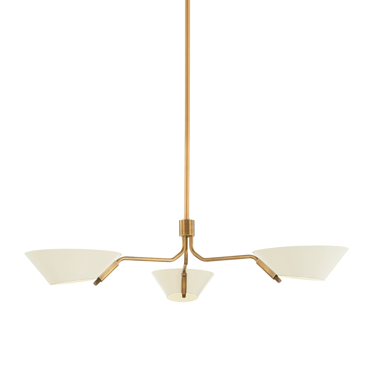 Troy Lighting Canada - F8143-PBR/SSD - Three Light Chandelier - Sacramento - Patina Brass And Soft Sand