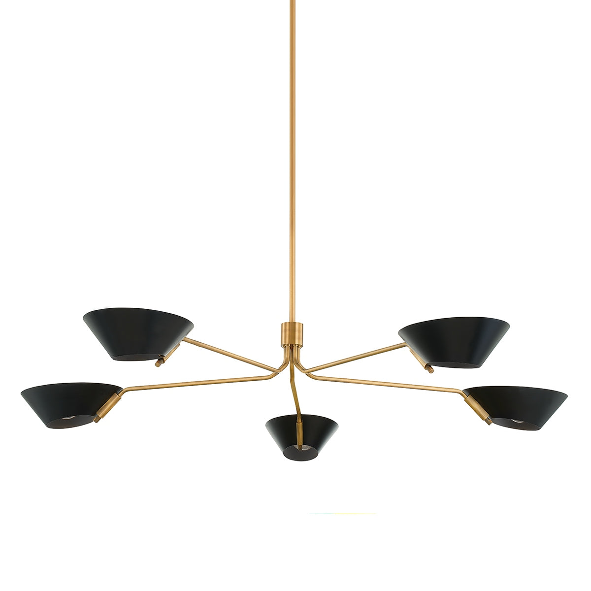 Troy Lighting Canada - F8163-PBR/SBK - Five Light Chandelier - Sacramento - Patina Brass/Soft Black