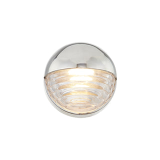 Alora Canada - WV330106PNCR - LED Vanity - Palais - Polished Nickel/Ribbed Glass