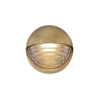 Alora Canada - WV330106VBCR - LED Vanity - Palais - Vintage Brass/Ribbed Glass