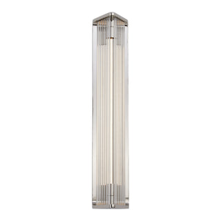 Alora Canada - WV339123PNCR - LED Vanity - Sabre - Polished Nickel/Ribbed Glass