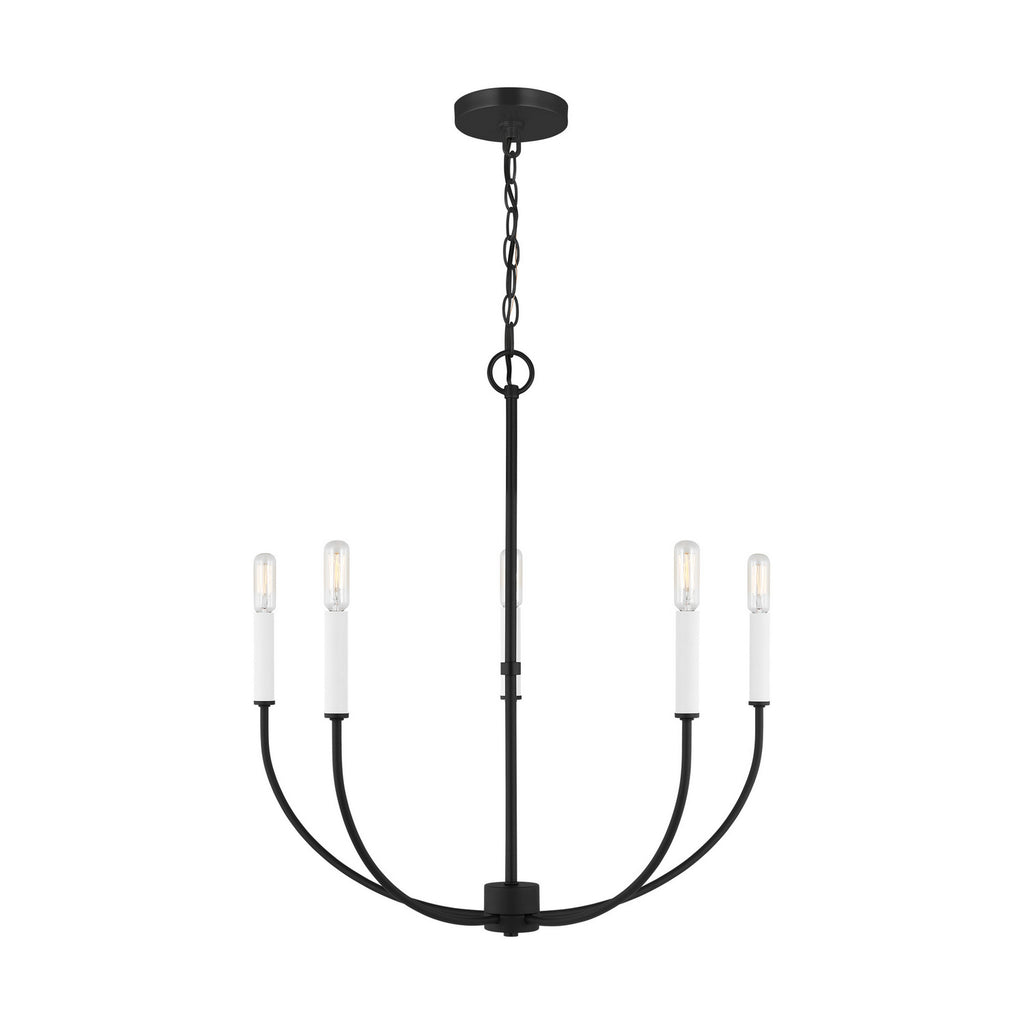 Visual Comfort Studio Canada - 3167105-112 - Five Light Chandelier - Greenwich - Midnight Black