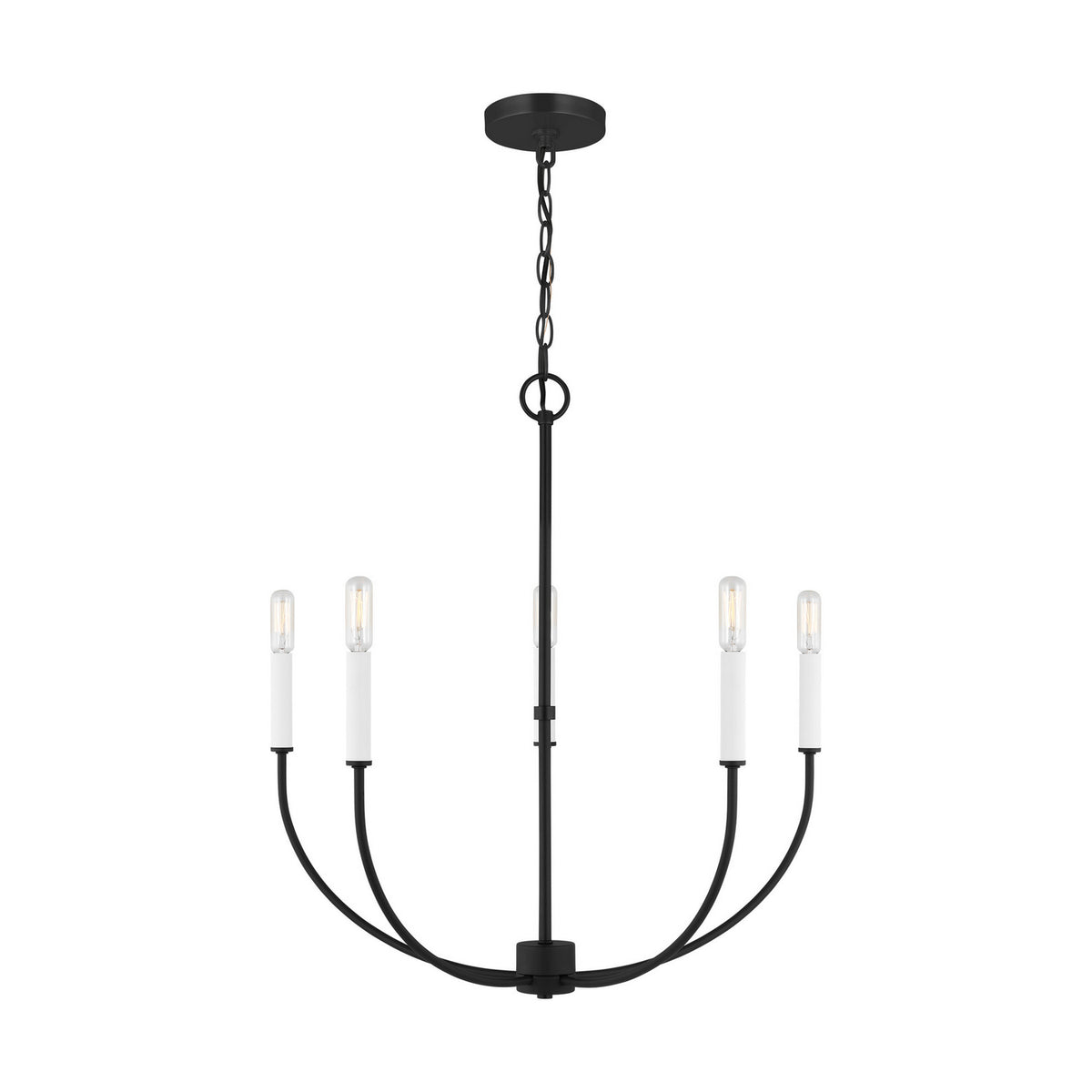 Visual Comfort Studio Canada - 3167105-112 - Five Light Chandelier - Greenwich - Midnight Black