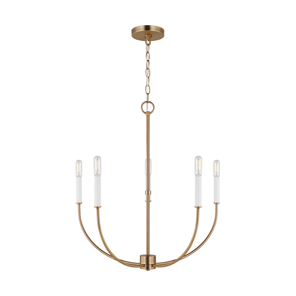 Visual Comfort Studio Canada - 3167105-848 - Five Light Chandelier - Greenwich - Satin Brass