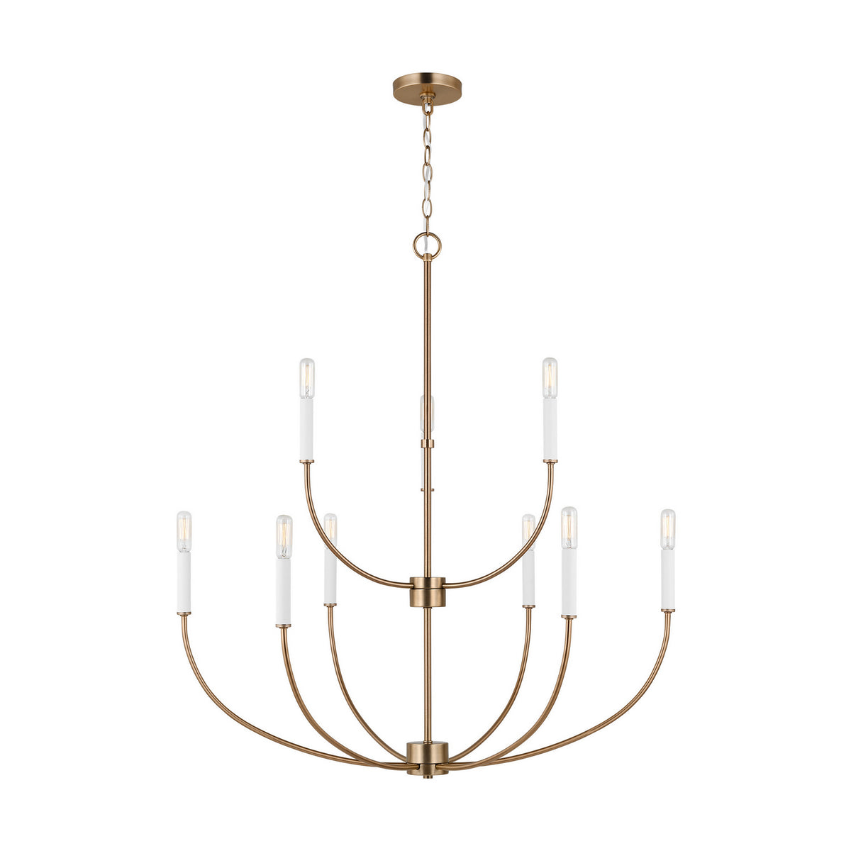 Visual Comfort Studio Canada - 3167109-848 - Nine Light Chandelier - Greenwich - Satin Brass