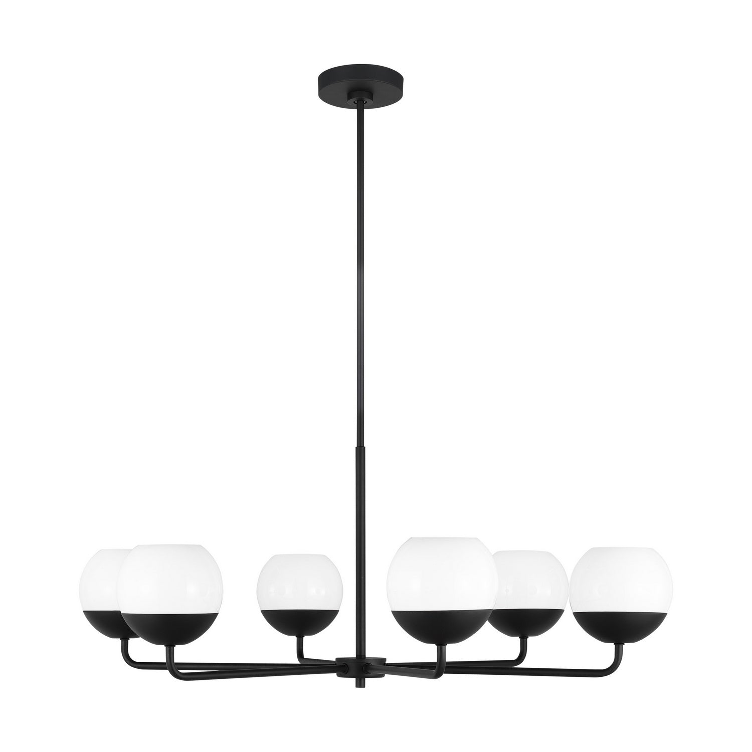 Visual Comfort Studio Canada - 3168106-112 - Six Light Chandelier - Alvin - Midnight Black
