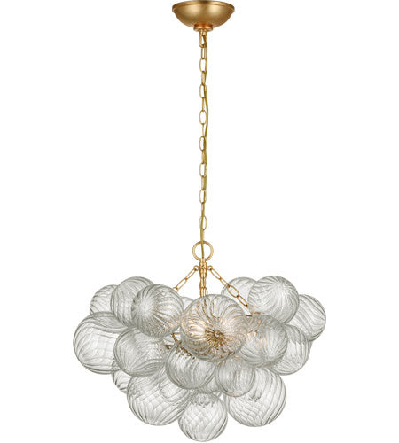 Visual Comfort Signature Canada - JN 5110G/CG - LED Chandelier - Talia - Gild and Clear Swirled Glass