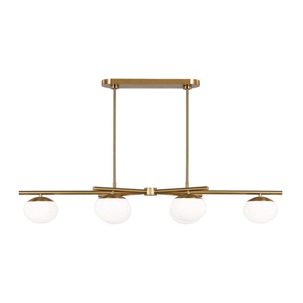 Lune Six Light Linear Chandelier