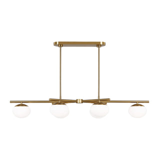 Lune Six Light Linear Chandelier