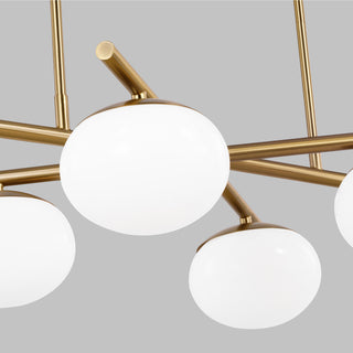 Lune Six Light Linear Chandelier