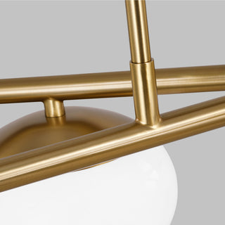 Lune Six Light Linear Chandelier