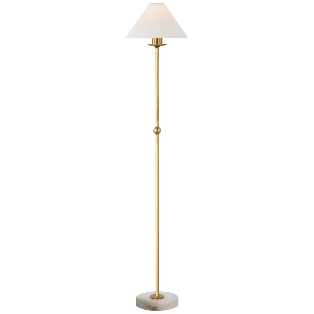 Visual Comfort Signature Canada - CHA 9145AB/ALB-L - LED Floor Lamp - Caspian - Antique-Burnished Brass and Alabaster