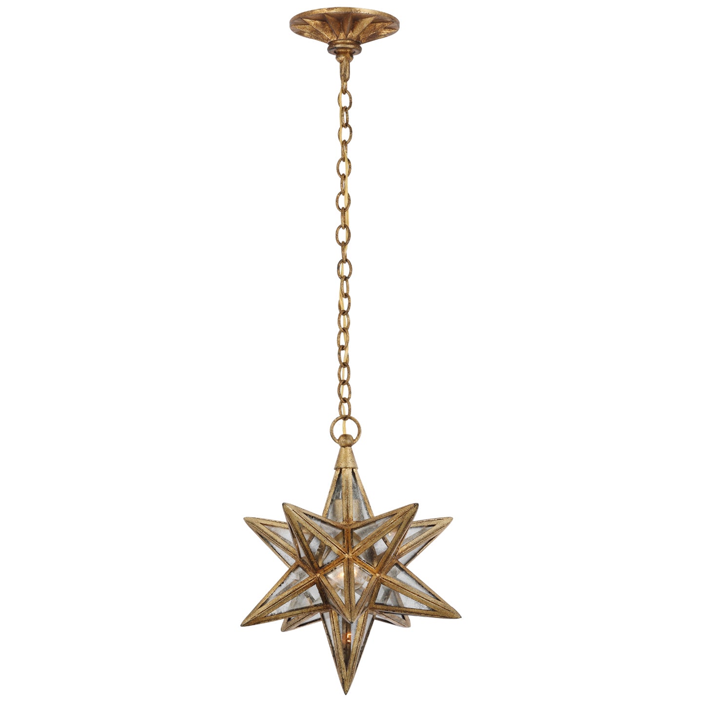 Visual Comfort Signature Canada - CHC 5210GI-AM - LED Lantern - Moravian Star - Gilded Iron