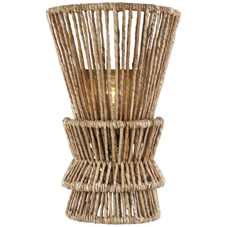 Visual Comfort Signature Canada - CHD 2015AB/NAB - LED Wall Sconce - Antigua - Antique-Burnished Brass and Natural Abaca