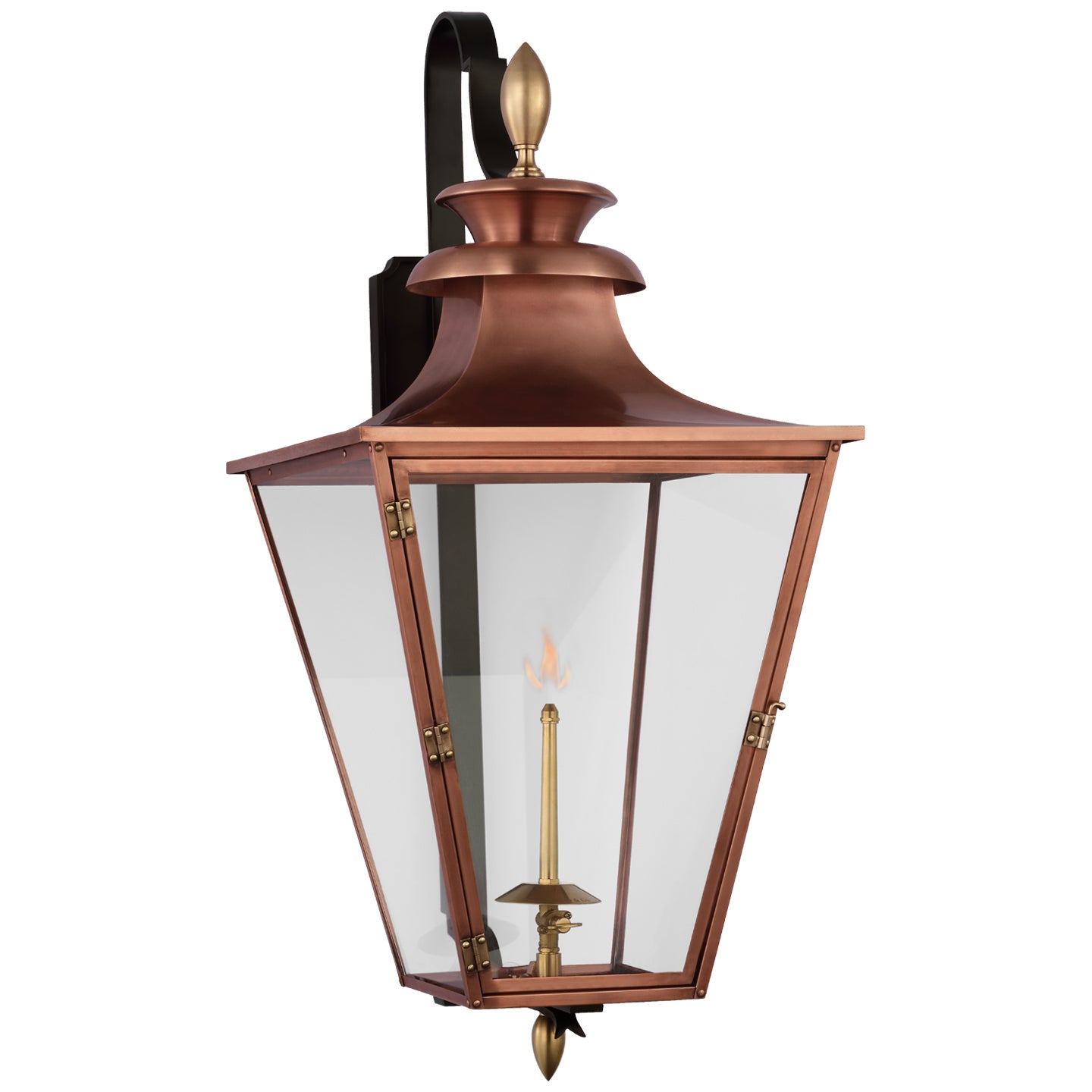 Visual Comfort Signature Canada - CHO 2436SC-CG - Gas Wall Lantern - Albermarle Gas - Soft Copper and Brass
