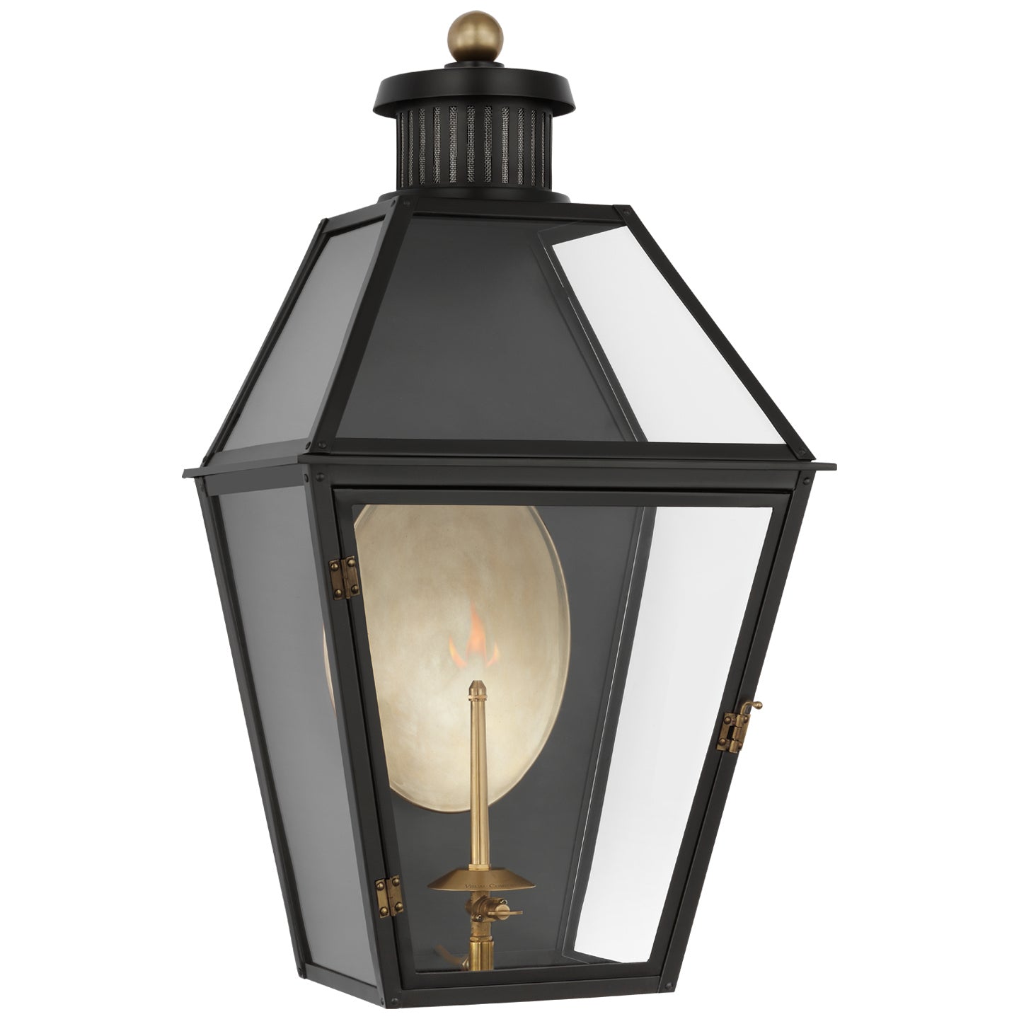 Visual Comfort Signature Canada - CHO 2451BLK-CG - Gas Wall Lantern - Stratford Gas - Matte Black