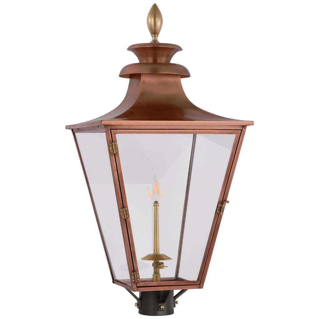 Visual Comfort Signature Canada - CHO 7430SC-CG - Gas Post Light - Albermarle Gas - Soft Copper and Brass