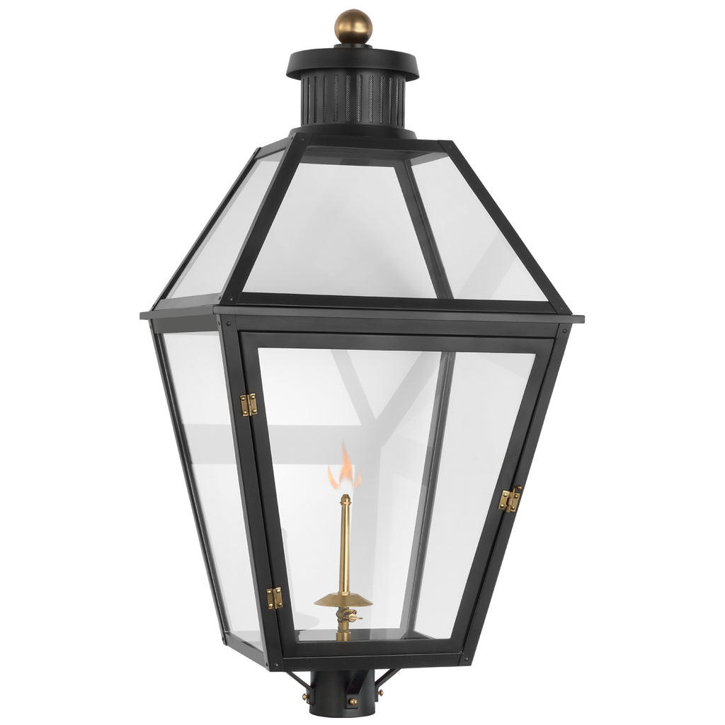 Visual Comfort Signature Canada - CHO 7450BLK-CG - Gas Post Light - Stratford Gas - Matte Black