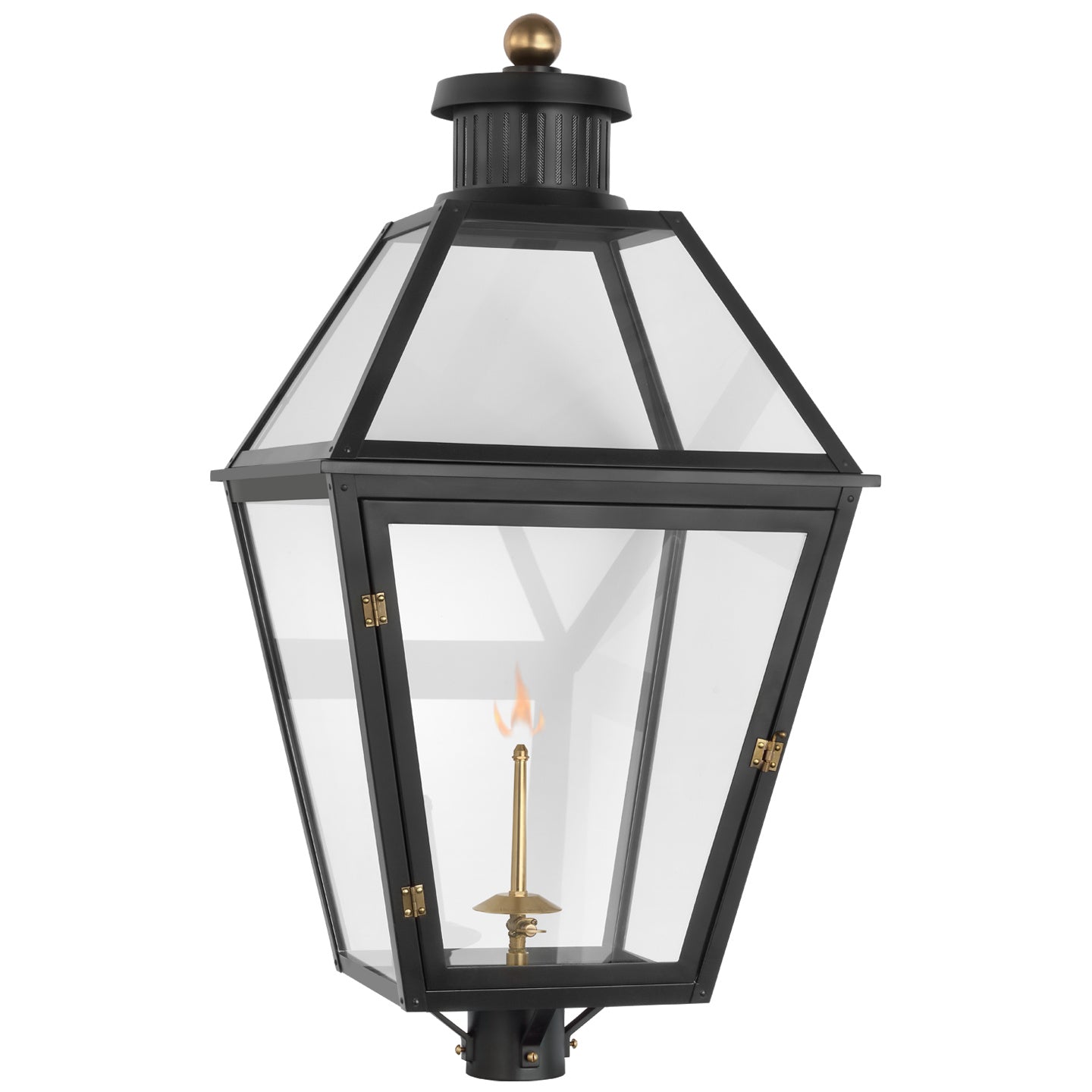 Visual Comfort Signature Canada - CHO 7450BLK-CG - Gas Post Light - Stratford Gas - Matte Black