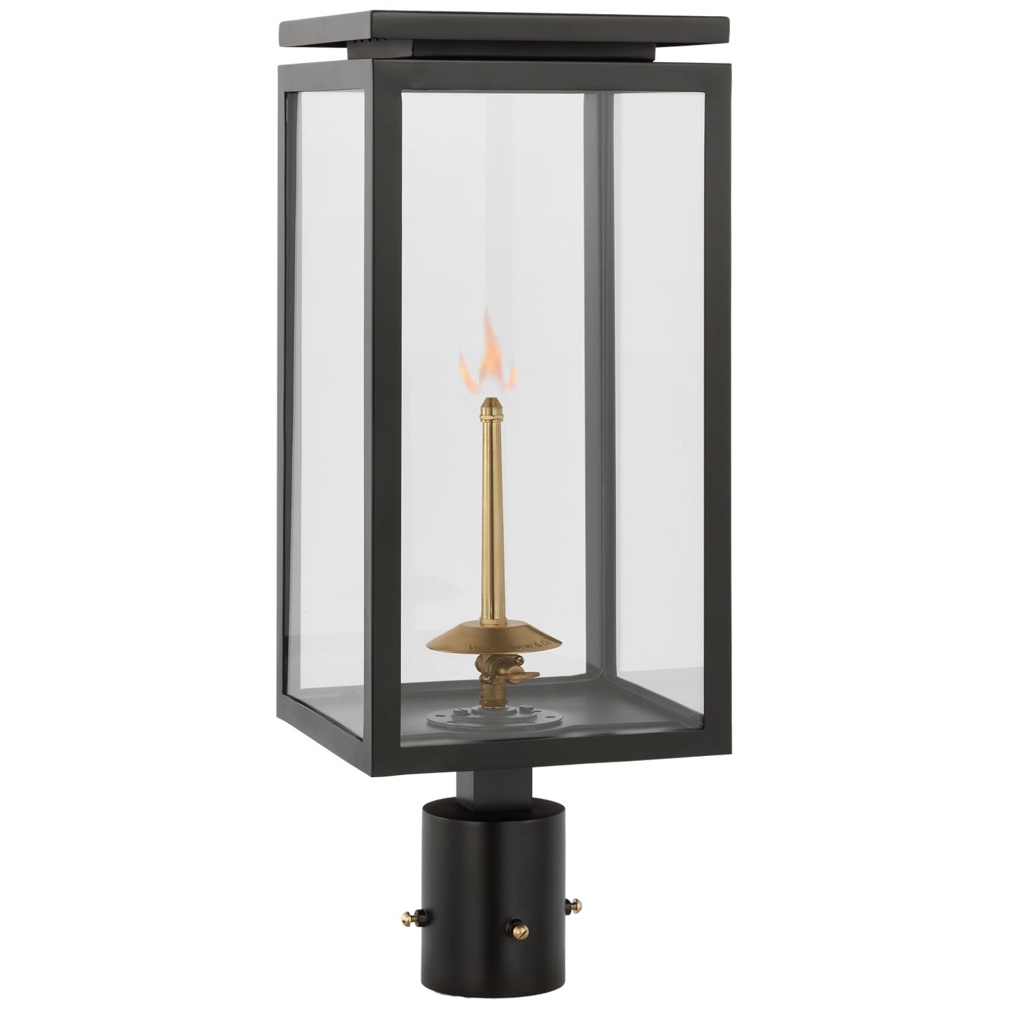 Visual Comfort Signature Canada - CHO 7550BLK-CG - Gas Post Light - Fresno Gas - Matte Black