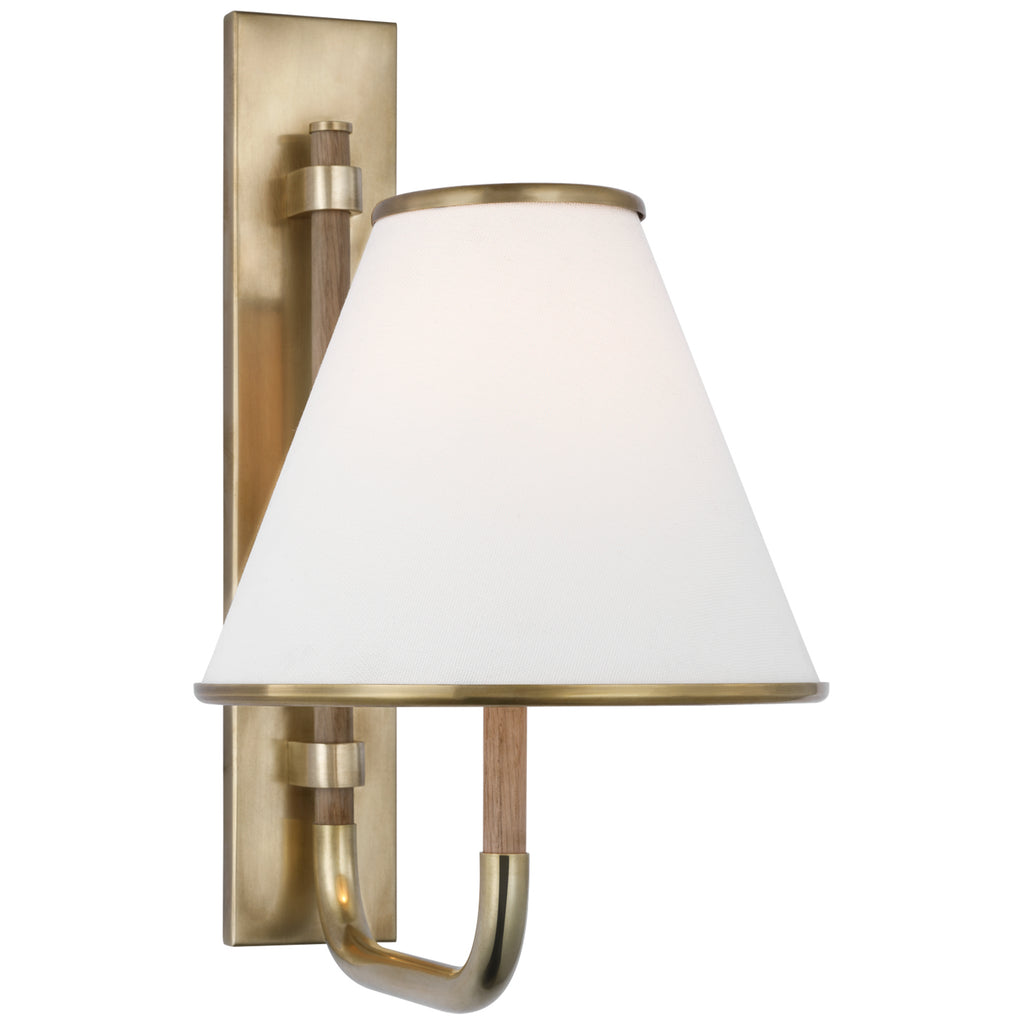 Visual Comfort Signature Canada - MF 2055SB/NO-L - LED Wall Sconce - Rigby - Soft Brass and Natural Oak