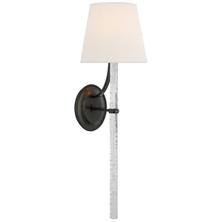 Visual Comfort Signature Canada - MF 2326BZ/CWG-L - LED Wall Sconce - Abigail - Bronze and Clear Wavy Glass