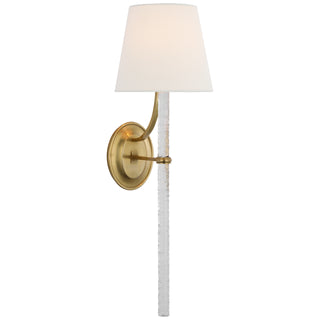 Visual Comfort Signature Canada - MF 2326SB/CWG-L - LED Wall Sconce - Abigail - Soft Brass and Clear Wavy Glass