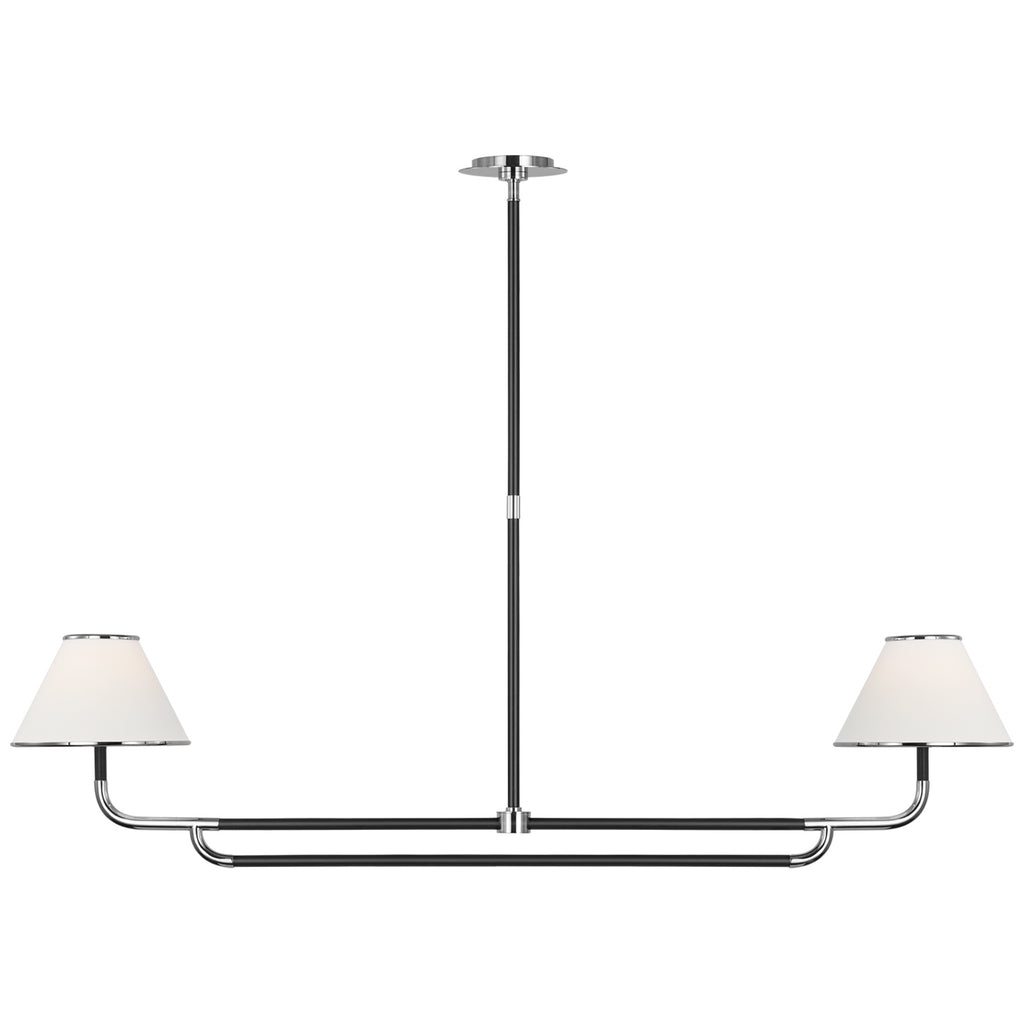 Visual Comfort Signature Canada - MF 5059PN/EB-L - LED Chandelier - Rigby - Polished Nickel and Ebony