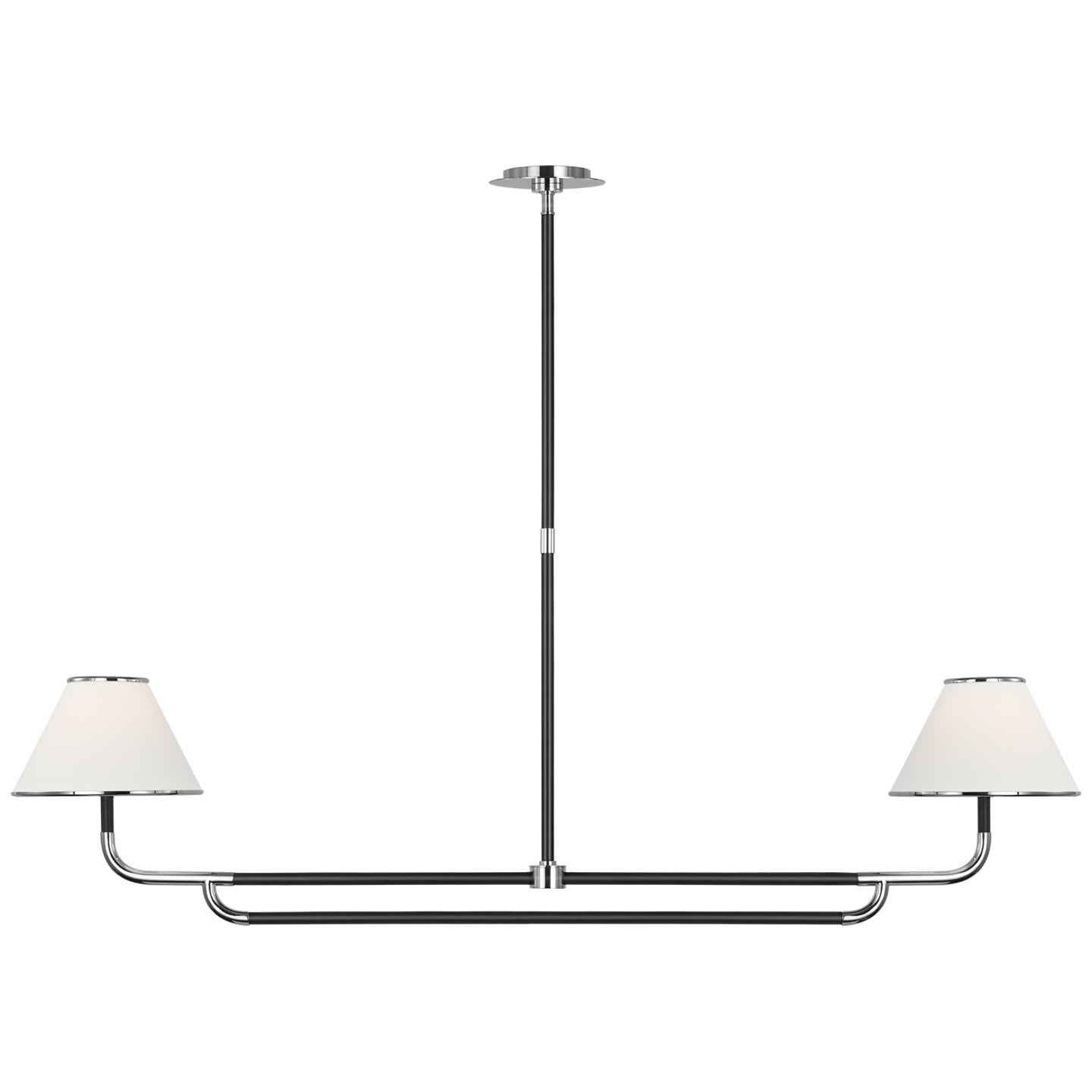 Visual Comfort Signature Canada - MF 5059PN/EB-L - LED Chandelier - Rigby - Polished Nickel and Ebony