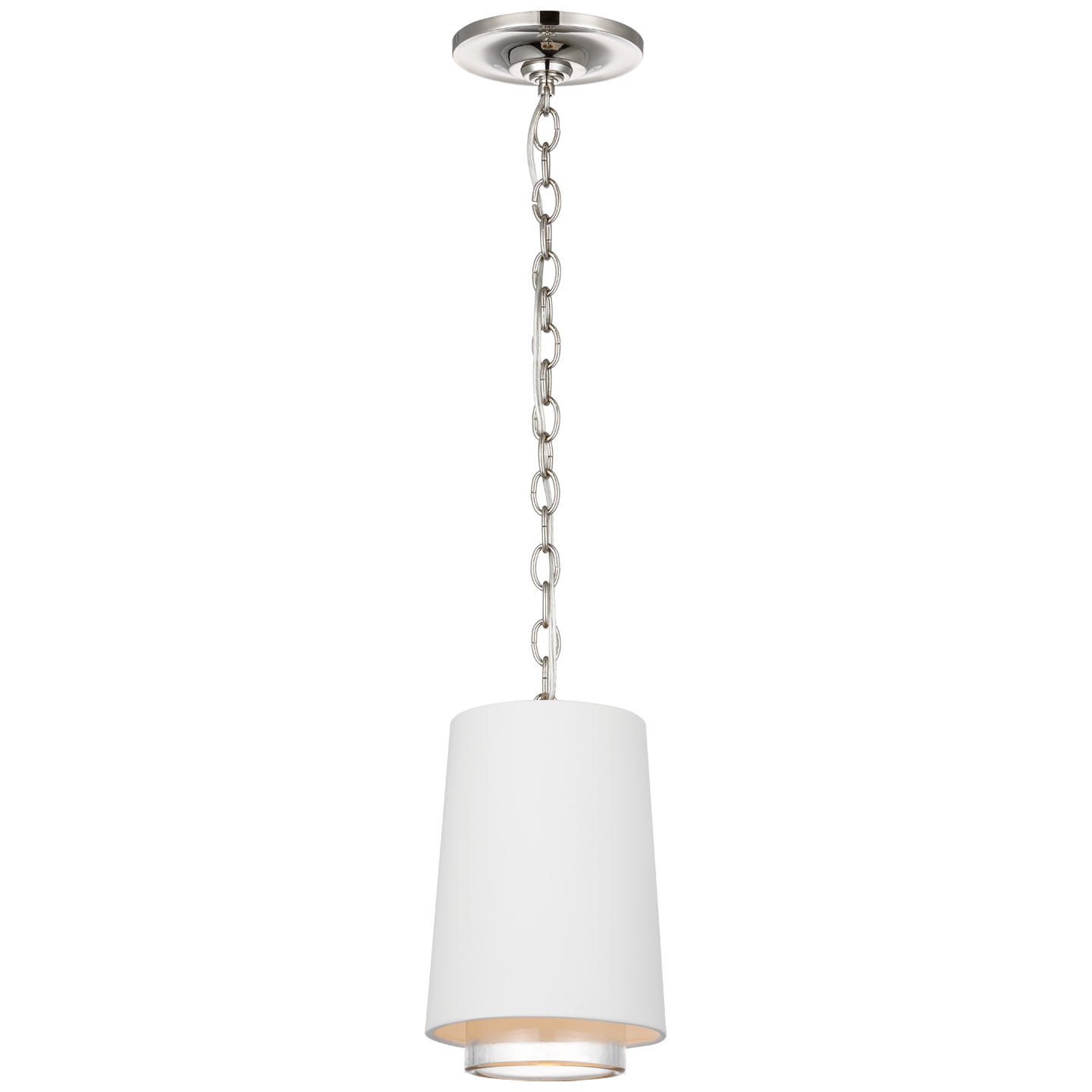 Visual Comfort Signature Canada - S 5120PN-WHT/CG - LED Pendant - Sydney - Polished Nickel