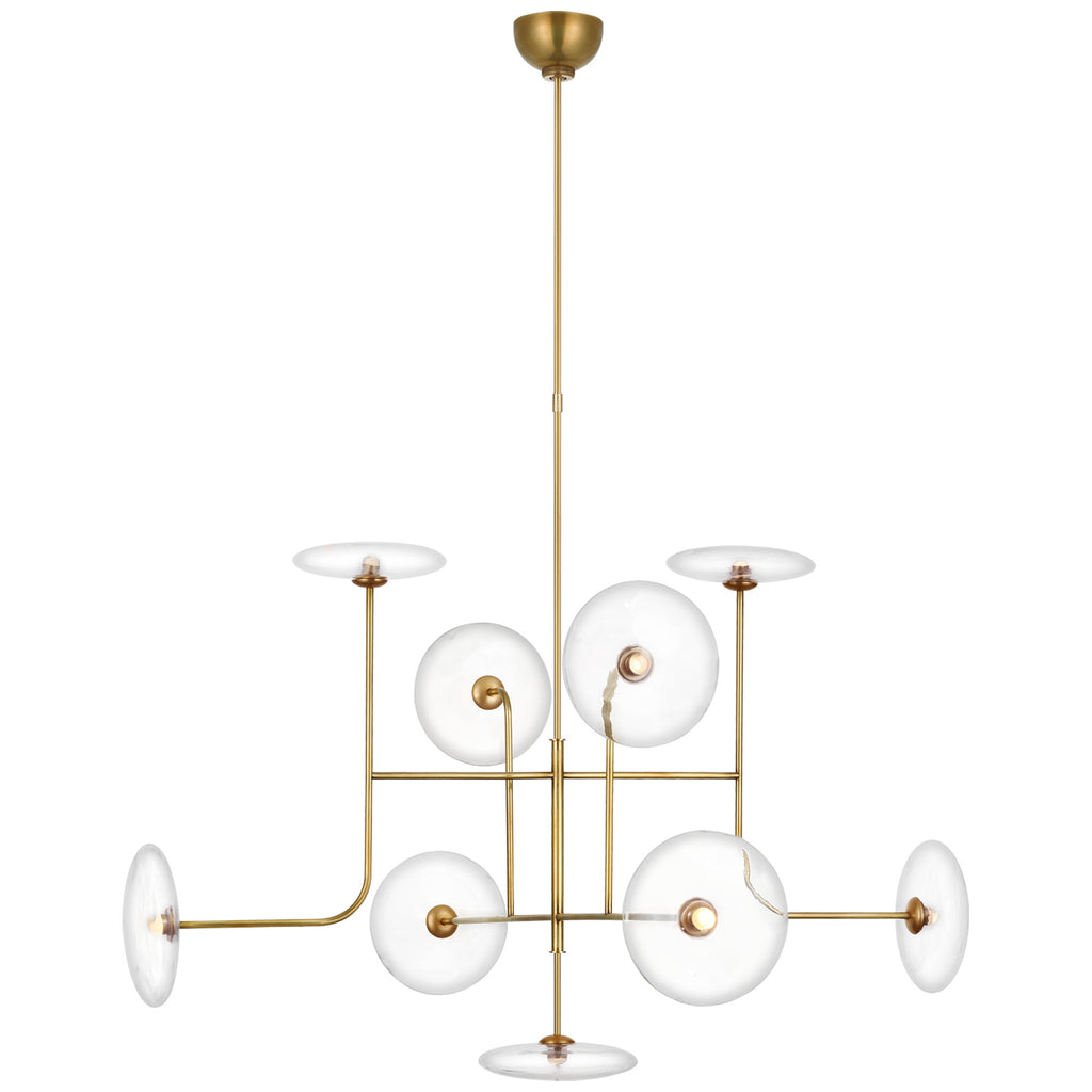 Visual Comfort Signature Canada - S 5693HAB-CG - LED Chandelier - Calvino - Hand-Rubbed Antique Brass