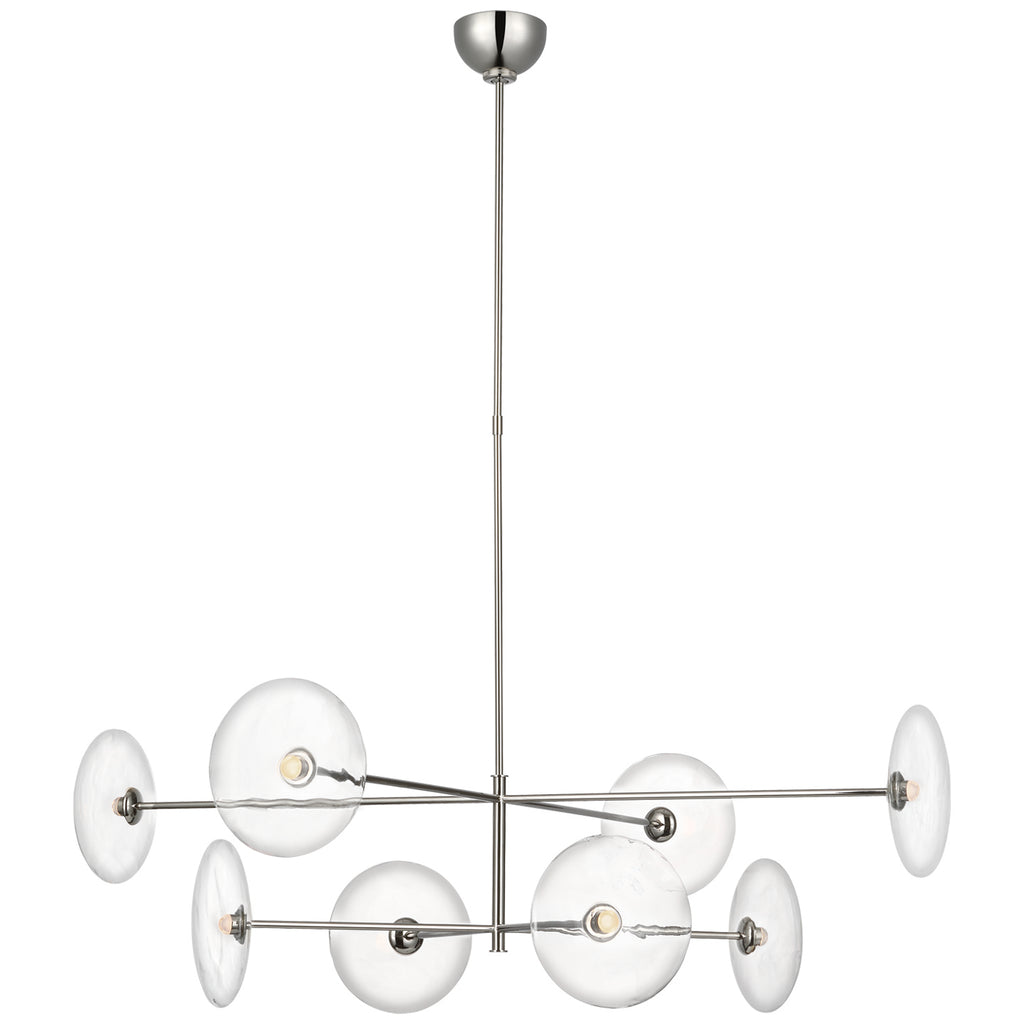 Visual Comfort Signature Canada - S 5694PN-CG - LED Chandelier - Calvino - Polished Nickel
