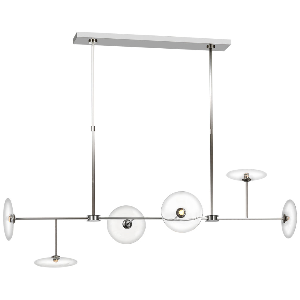 Visual Comfort Signature Canada - S 5695PN-CG - LED Chandelier - Calvino - Polished Nickel