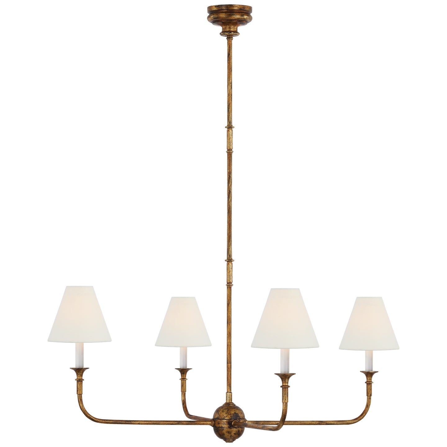 Visual Comfort Signature Canada - TOB 5451AG-L - Four Light Chandelier - Piaf - Antique Gild