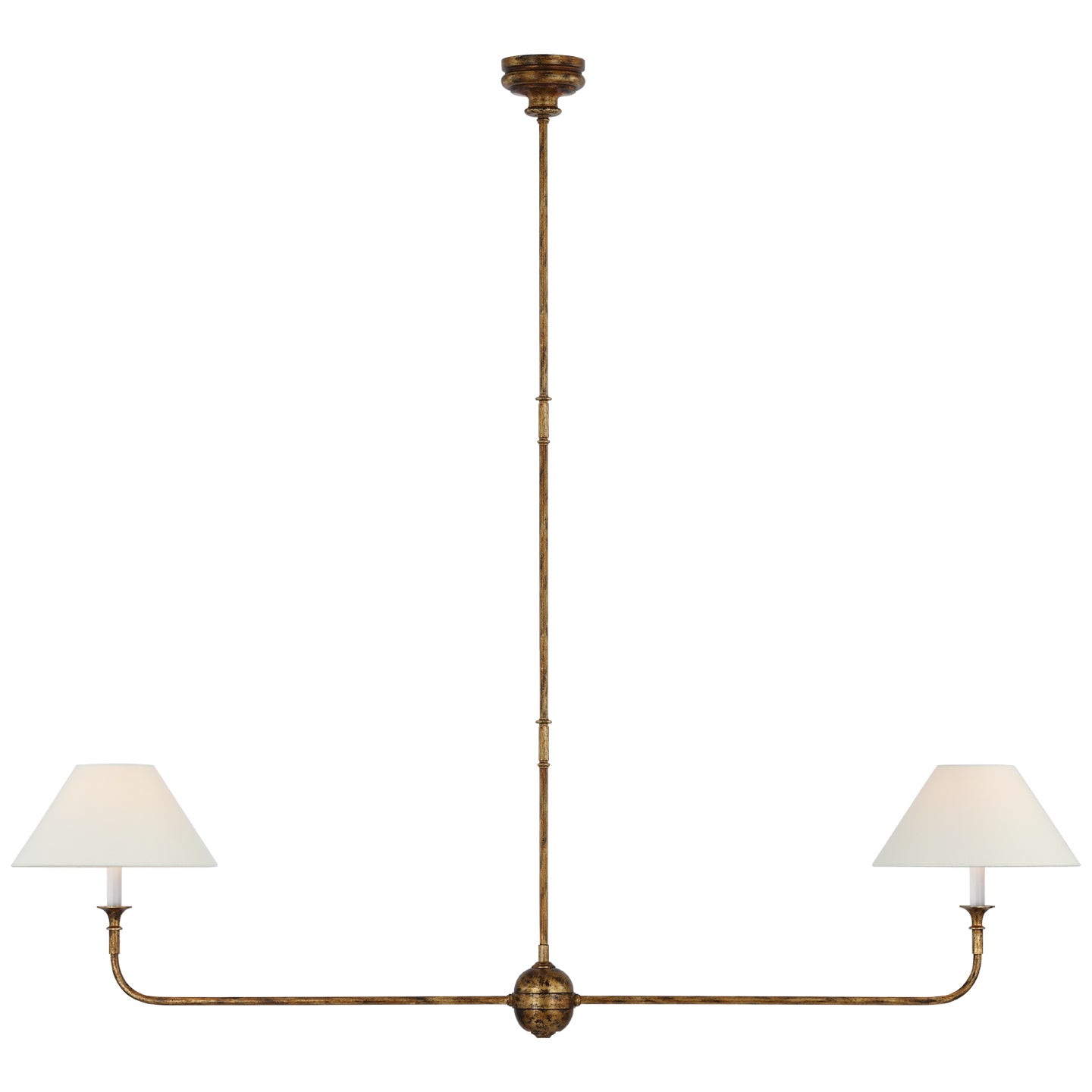 Visual Comfort Signature Canada - TOB 5455AG-L - LED Linear Pendant - Piaf - Antique Gild