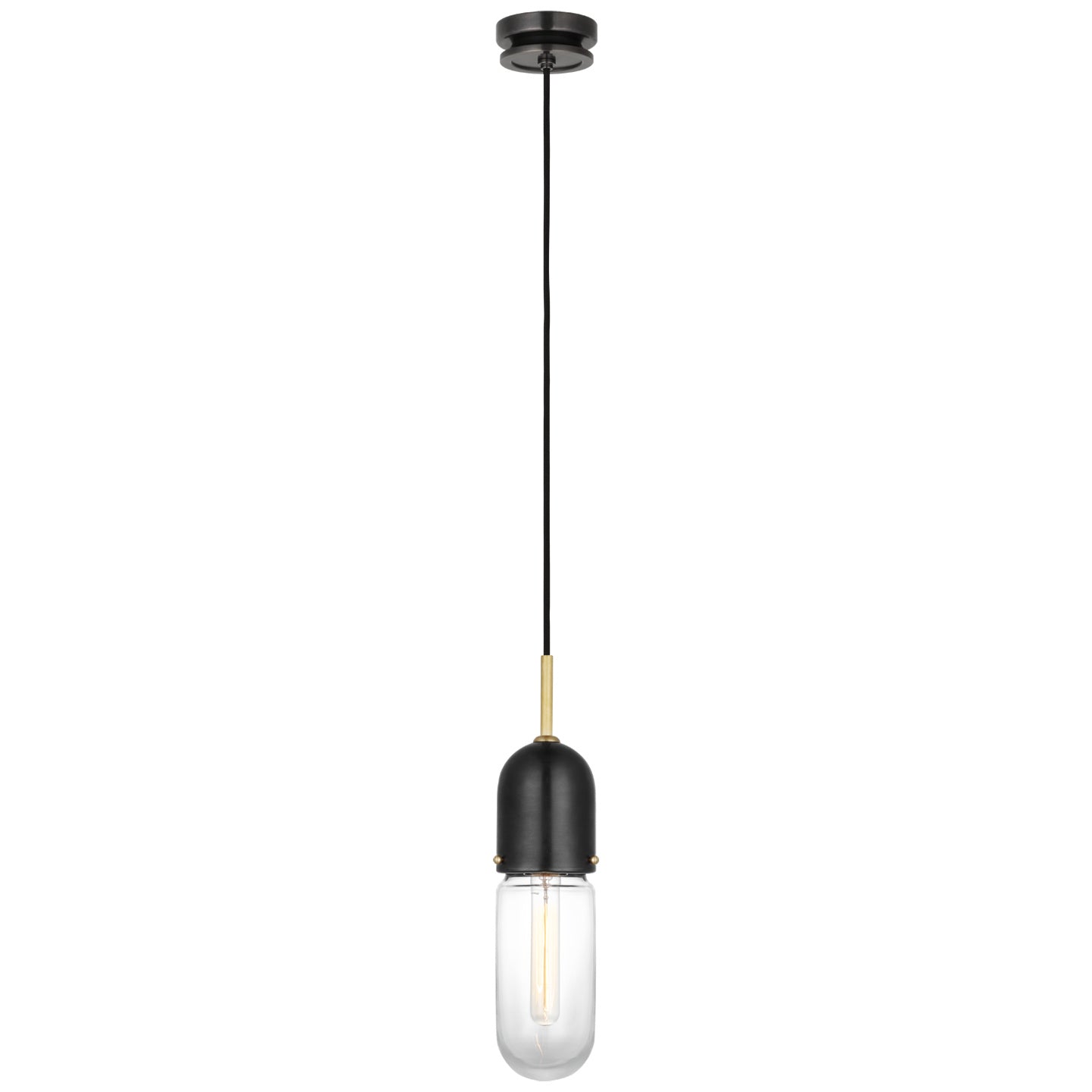 Visual Comfort Signature Canada - TOB 5645BZ/HAB-CG-1 - LED Pendant - Junio - Bronze and Brass