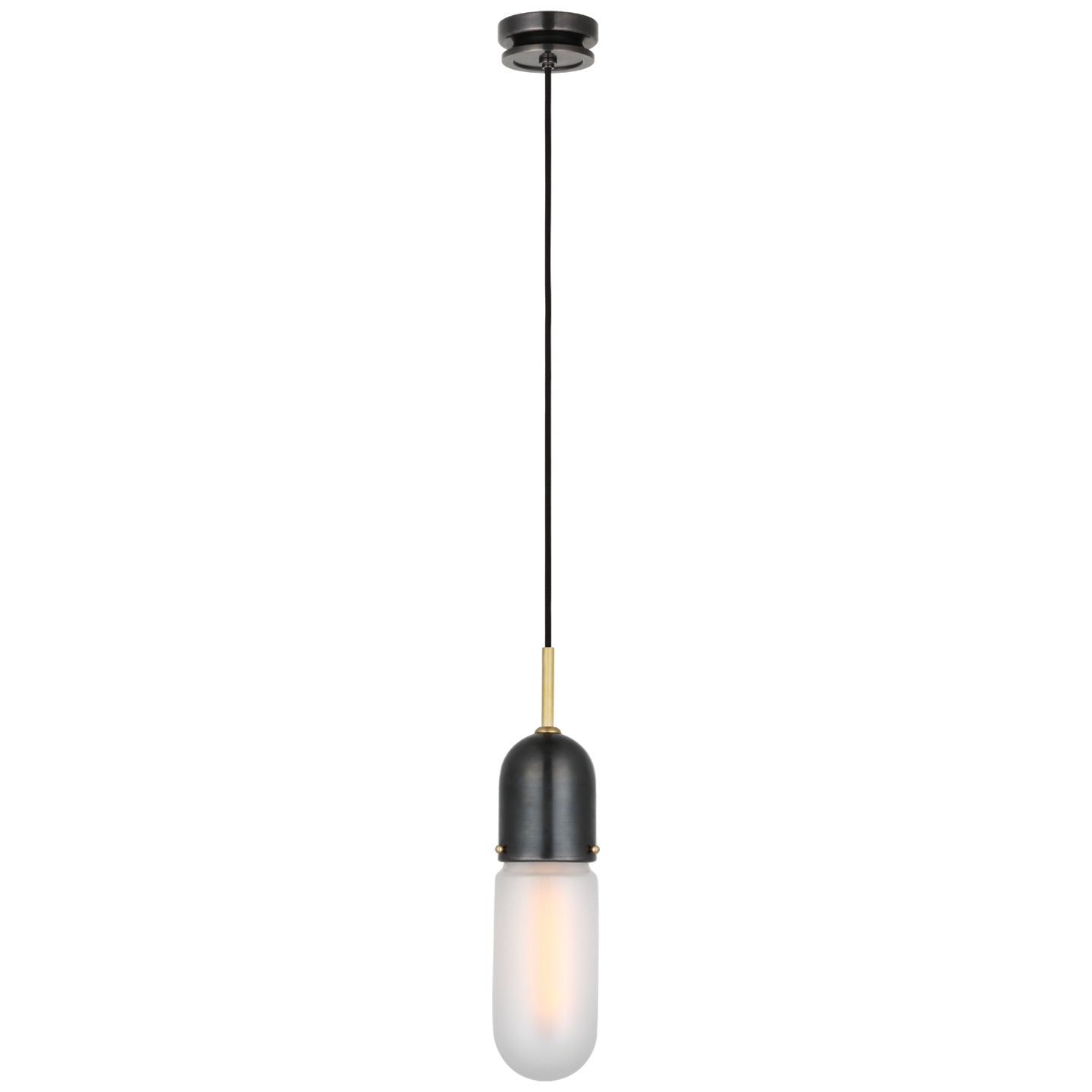 Visual Comfort Signature Canada - TOB 5645BZ/HAB-FG-1 - LED Pendant - Junio - Bronze and Brass