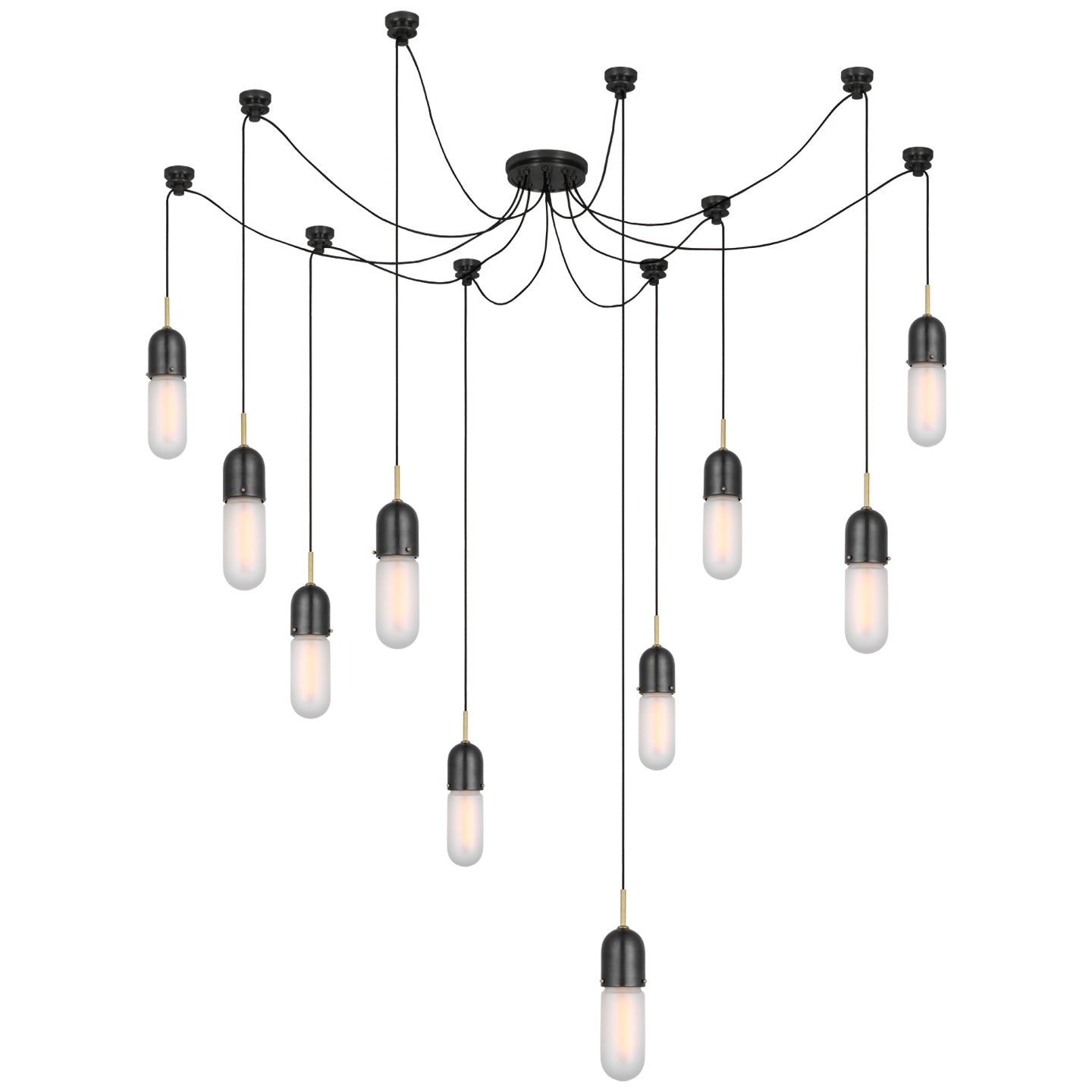 Visual Comfort Signature Canada - TOB 5645BZ/HAB-FG-10 - LED Pendant - Junio - Bronze and Brass