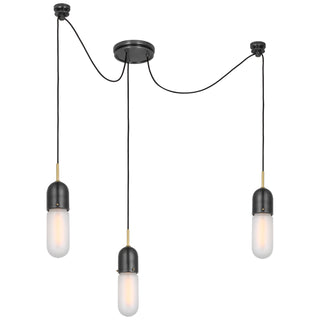 Visual Comfort Signature Canada - TOB 5645BZ/HAB-FG-3 - LED Pendant - Junio - Bronze and Brass