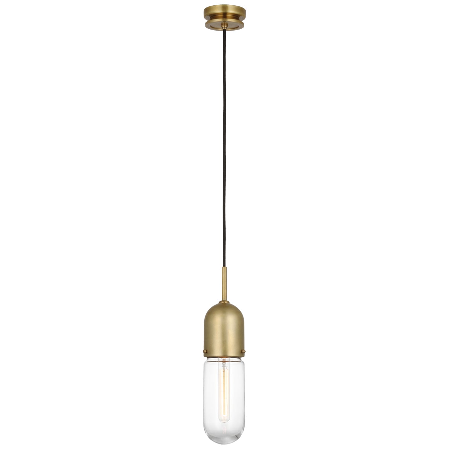 Visual Comfort Signature Canada - TOB 5645HAB-CG-1 - LED Pendant - Junio - Hand-Rubbed Antique Brass