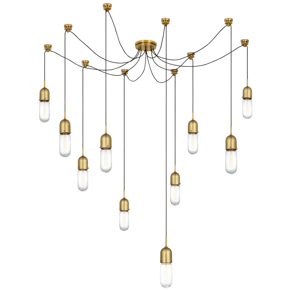 Visual Comfort Signature Canada - TOB 5645HAB-CG-10 - LED Pendant - Junio - Hand-Rubbed Antique Brass